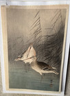 SHOSON/KOSON - ORIGINAL WOODBLOCK - "SNIPES AND REEDS" — photo 1