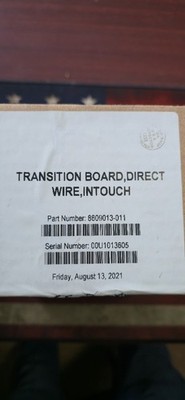 SEALED Kronos INTOUCH Transition Board Direct Wire 8609013-011