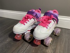 Girls Roller Skates Size 3 Pacer Comet White Purple Pink
