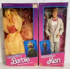 Vintage 1985 Mattel Dream Glow Barbie (#2248)  Dream Glow Ken(#2250) NRFB