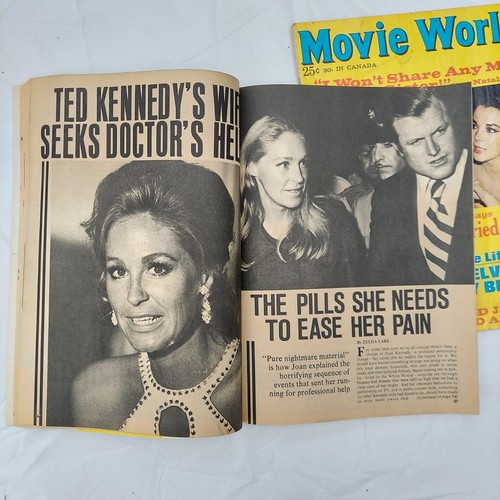 Vintage lot Modern Screen Movie World Hollywood Celebrity Magazines, Elvis Cher - Picture 10 of 15