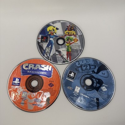 Crash Bandicoot Crash Bandicoot 2 CTR Crash Team Racing Bundle DISCS ONLY