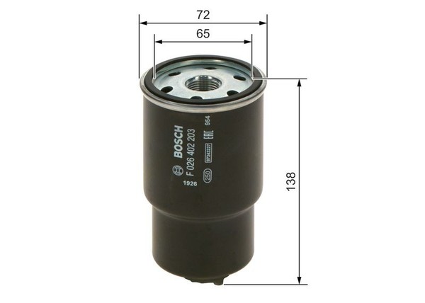 Bosch Kraftstofffilter F 026 402 203 FüR Mazda-image