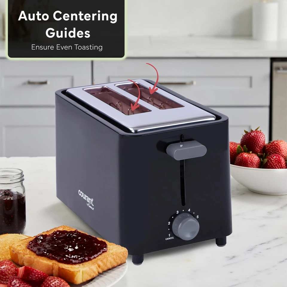 2-Slice Toaster Cool Touch with Extra Wide Slots For Bread, Bagels & Waffle w... - Image 3 of 4