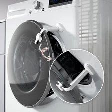 EUDEMON Baby Safety Washer/Dryer Door Stopper,Front Load Washer White 