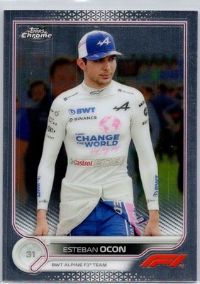 2022 Topps Chrome Formula 1 #43 Esteban Ocon BWT Alpine F1 Team