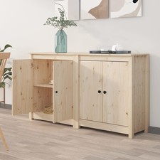 2x Sideboard 70x35x80cm Massivholz Kiefer Kommode mehrere Auswahl vidaXL