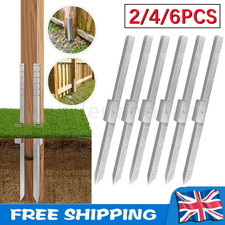 2-6x Heavy Duty Fence Post Repair Stakes Anchor Repair Kit for Damaged Fences