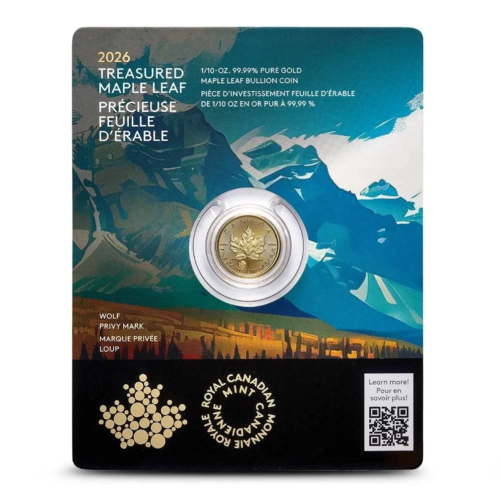 2009 Canada 1/10 Oz Gold Maple Leaf – Brilliant Uncirculated (BU) .9999 Fine