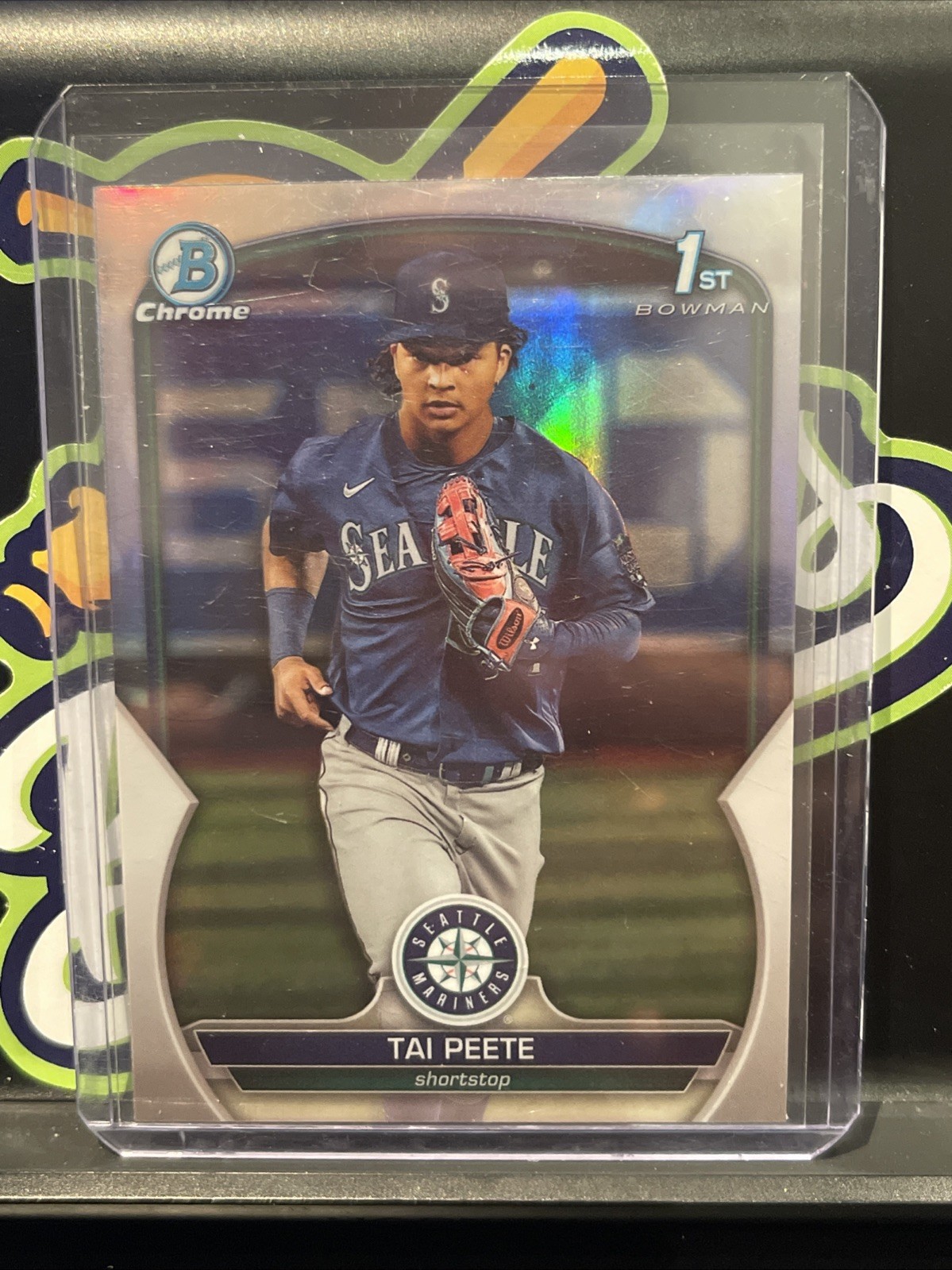 2023 Bowman Draft Chrome 1st Tai Peete #BDC-28 Refractor Mariners