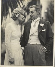 John Barrymore & Dolores Costello 1928 Wedding Original Type 1 8x10 Photo Rare