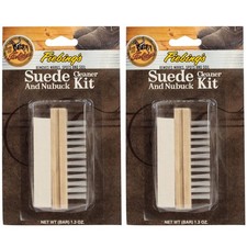 Suede Shoe Cleaner Kit - 2 Pack with Brush Stain Eraser for Nubuck Suede