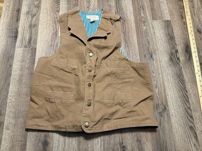 Scully Jacket, Women's Size XL, Brown Khaki, Vest, Button Up