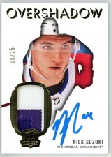 2019-20 Upper Deck The Cup Overshadow Rookies Nick Suzuki RC Auto 08/25 #OS-NS