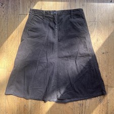 VTG J. Crew Brown Corduroy Flare Skirt - Size 8