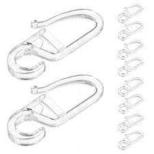50 Pcs Bed Curtain Hook Accessories Plastic Sliding Curtain Hooks for Home