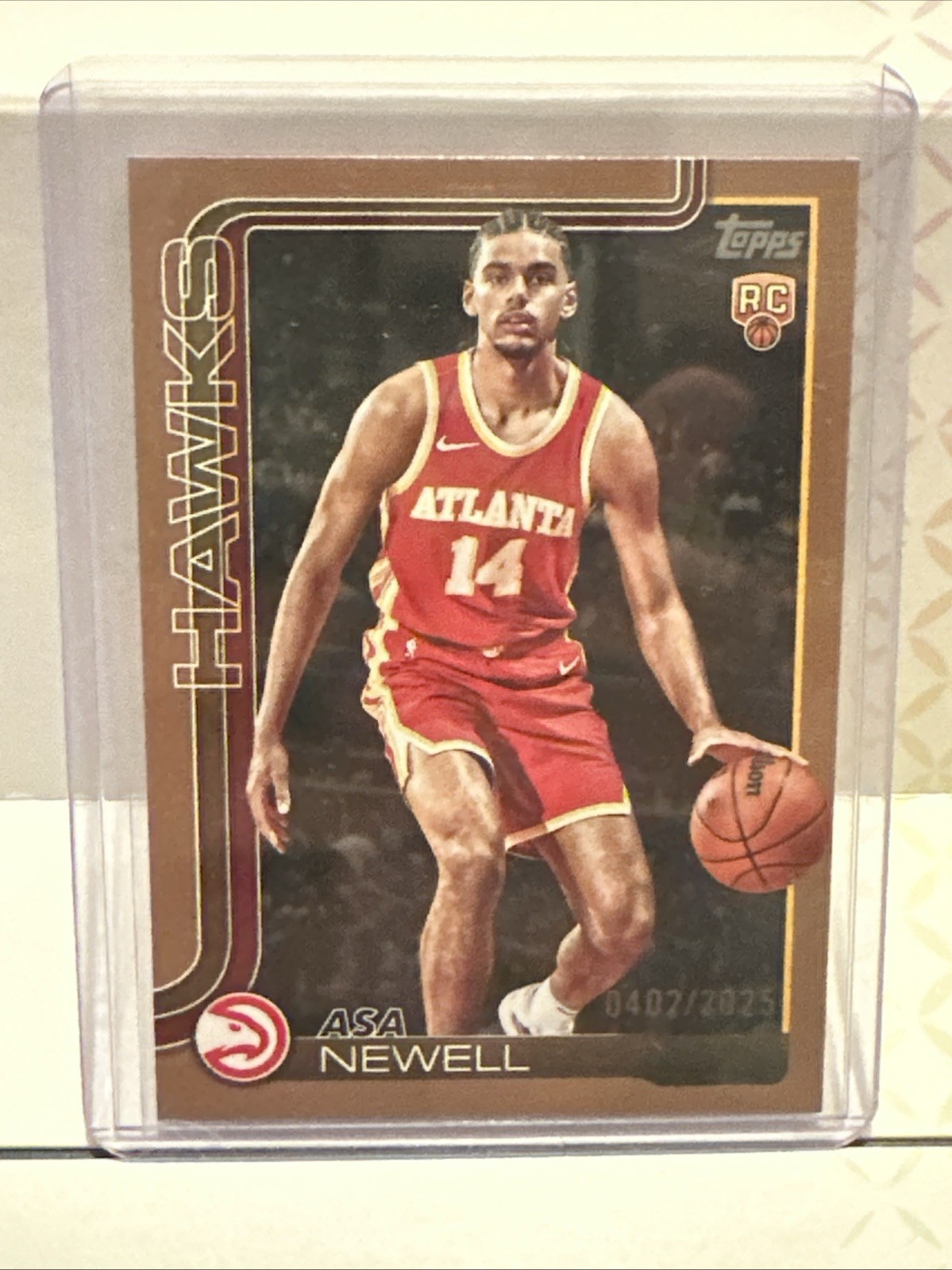 2025-26 Topps Basketball Asa Newell  Gold  RC - /2025 #223