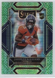 2021 Panini Select Club Level Dragon Scale Prizm /89 Javonte Williams Rookie RC