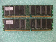 1GB 2x512MB PC-3200U 400MHz CL3 HYNIX  DDR1 Desktop Ram Memory DIMM Kit