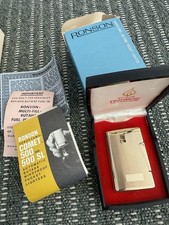 Ronson varaflame comet 500sl gold plate lighter