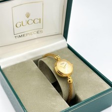 Gucci 2700.2.L Pearl Dial Gold Qz Women's Watch with Box