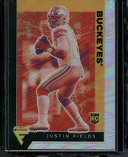 2021 Panini Chronicles Draft Picks #233 Justin Fields Flux Base Silver