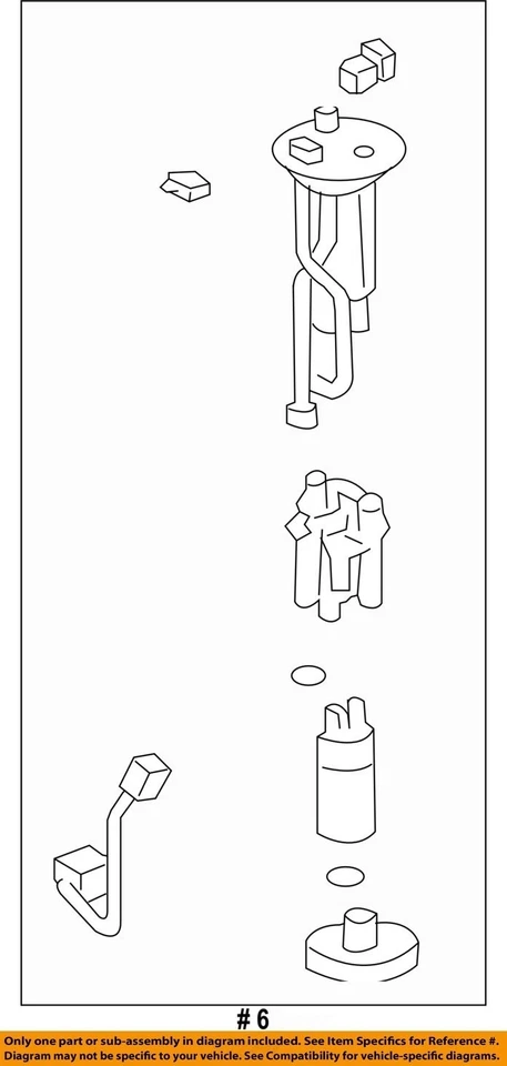 Used Fuel Pump fits: 2008 Toyota 4 runner Pump Assembly 6 cylinder Grade A Foto 4 de 4