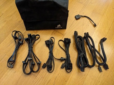 Corsair Netzteil modulare Kabel Typ 4 SATA, Molex, 6-Pin GPU, 8-Pin GPU, Diskett