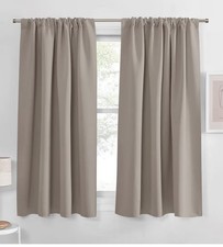 New Blackout Curtains Light Taupe 52"x 45"/ 2 Panels, Thermal Insulated