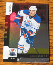 Andrej Sekera 2017-18 O-Pee-Chee #177 RAINBOW BLACK hockey cards OILERS 049/100