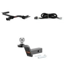 CURT Tow Package Trailer Hitch Wiring Harness 45155 Ball Mount Pin & Clip, 13143