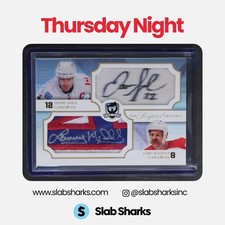 2007 THE CUP JAROME IGINLA LANNY MCDONALD SCRIPTED SWATCHES DUAL PATCH AUTO /5