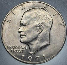 1971 Eisenhower Ike Dollar Coin Ungraded X1