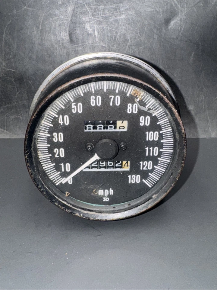 Kawasaki 1975 75 Z1P 900 Z1900 полицейский оригинальный производитель ND 130 миль/ч спидометр указатель скорости - Изображение 2 из 4