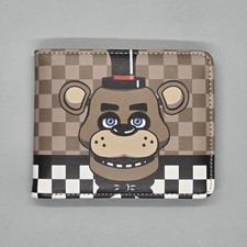 Freddy Fazbear Bifold Wallet Five Nights at Freddy's FNAF Brown NEW