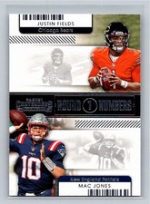 Justin Fields Mac Jones 2021 Contenders Round Numbers RN-JFI RC Rookie