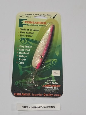 Fishlander Sport Fishing Products Trolling Spoon #2 Pink Alewife 2S551 |  eBay