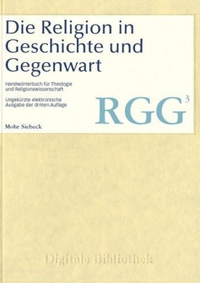 Digitale Bibliothek 012: RGG Religion in Geschichte und CD Directmedia