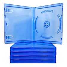 PS4 Replacement Game Case 5-Pack   New Empty Blue PlayStation 4 Disc Cases Only