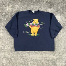 Vintage Winnie The Pooh Sweatshirt Mens 2XL Disney Pullover Crewneck Y2K