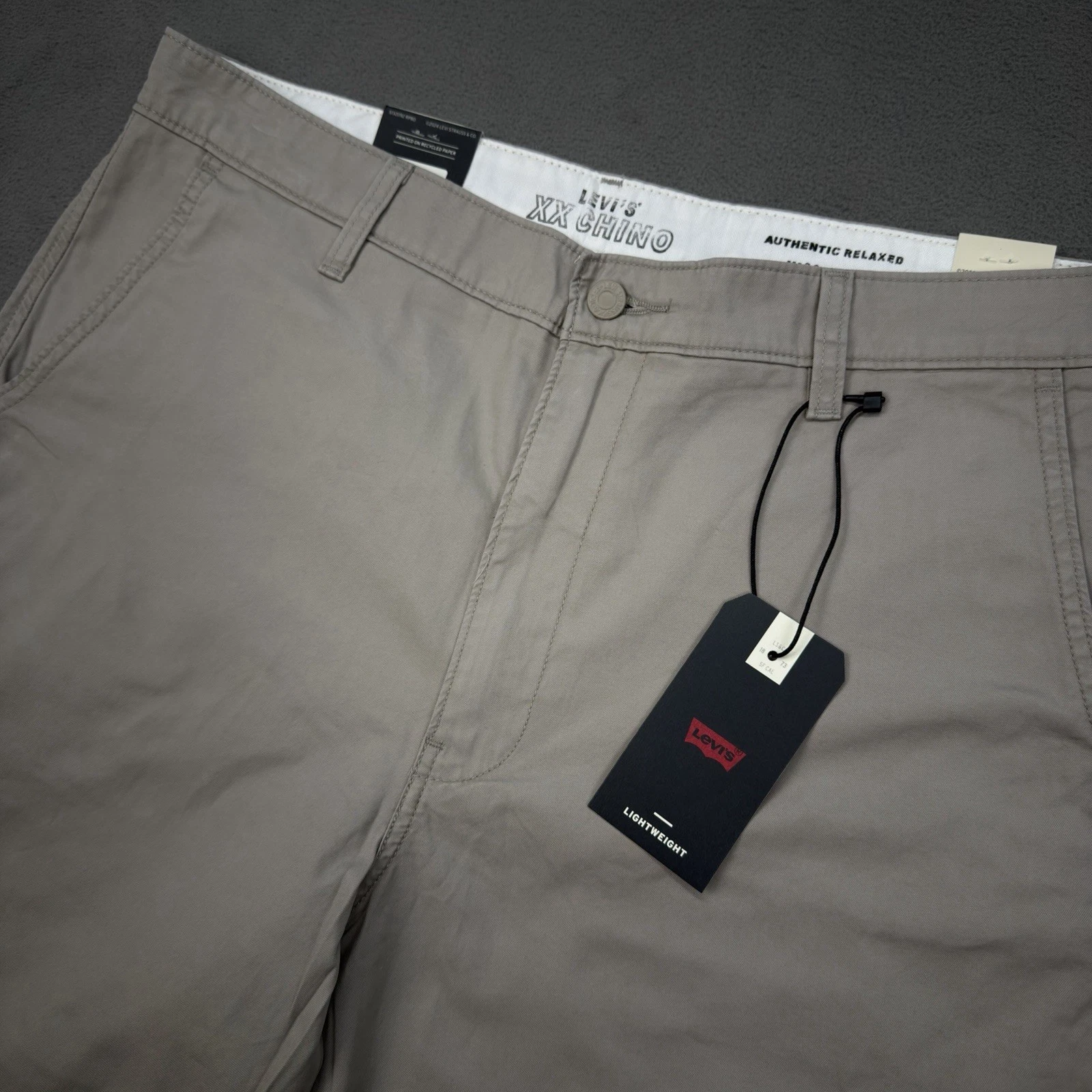 Levi's XX Chino Bermuda Shorts Men's 36 Authentic Relaxed Lightweight 8” Twill