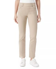 Gloria Vanderbilt Women Shape Effect Pull-On Straight Leg Jeans Flaxen Wheat NWT