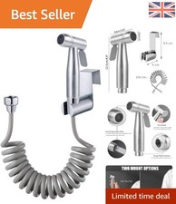 Elegant Handheld Bidet Sprayer with 59in Hose for Ultimate Bathroom Hygiene