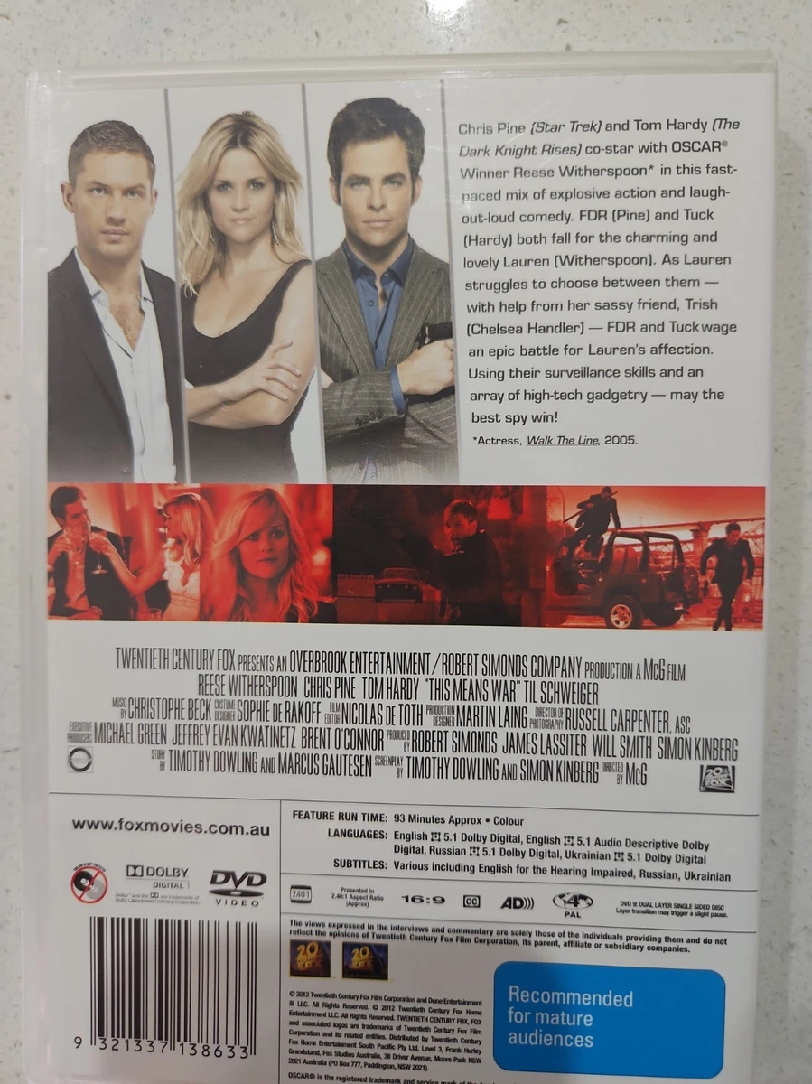 This Means War (DVD, 2012)