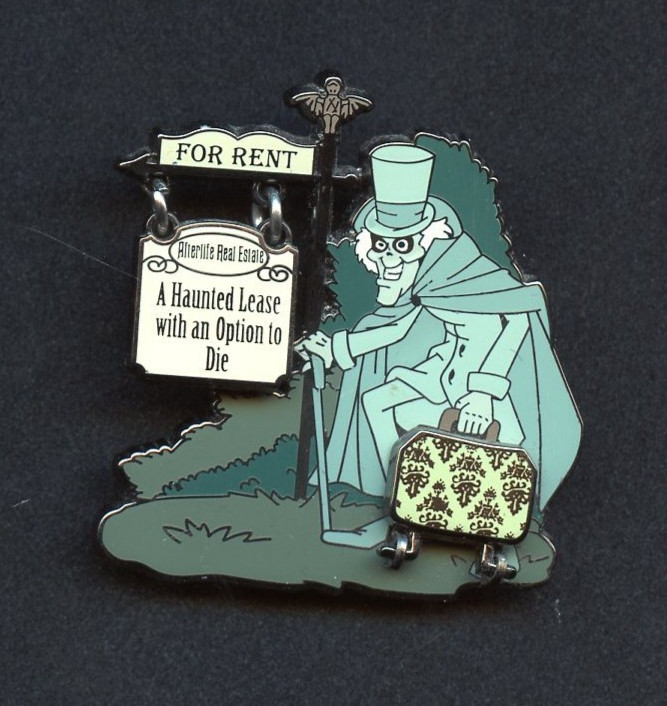 Disney Disneyland Haunted Mansion O'Pin House: For Rent Hatbox Ghost Pin 2009