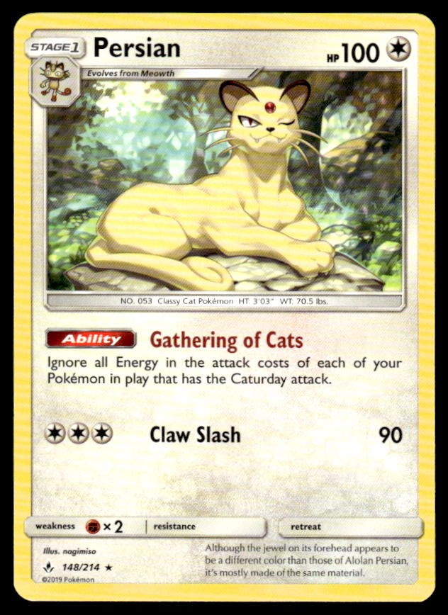 SM - Unbroken Bonds #148/214 Persian