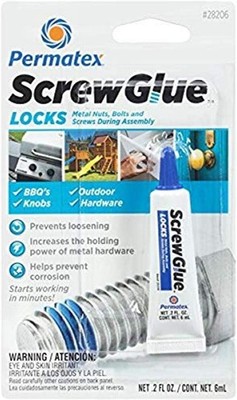 Permatex 28206 6 mL Screw Glue Locks, 0.18 fl. oz
