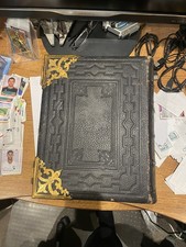 Antique English National Family Bible Large Scott and Henry *RARE* *VGC* 🔥🔥