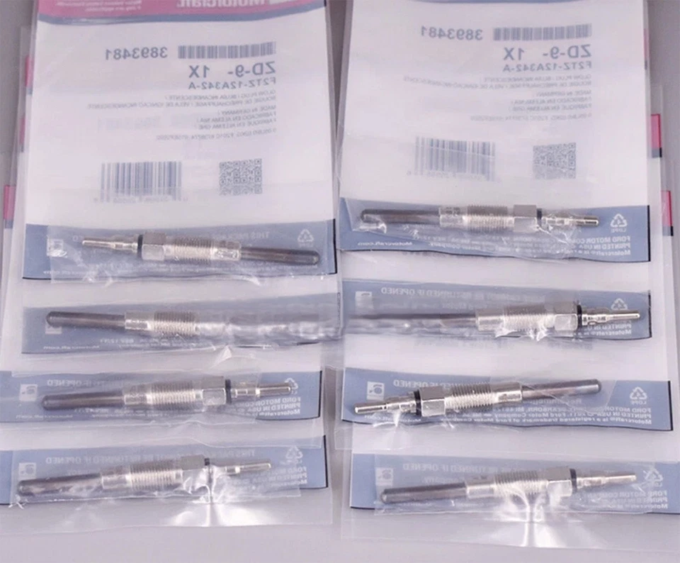 8x Bujías incandescentes diésel OEM ZD09 F2TZ12A342A para Ford F250 F350 F59 1987-1994 7,3 L Foto 2 de 4