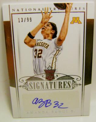 panini national treasure  ファンダイクauto/99 AMANDA ZAHUI B /99 AUTO PANINI NATIONAL TREASURES BASKETBALL